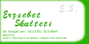 erzsebet skulteti business card